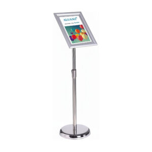 Informatiestandaard met verstelbare hoogte - zilver / chroom